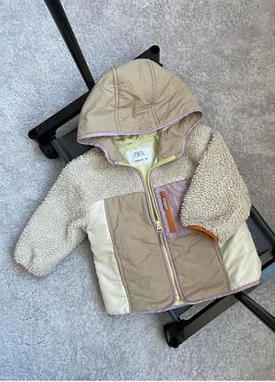 Куртка шерпа zara