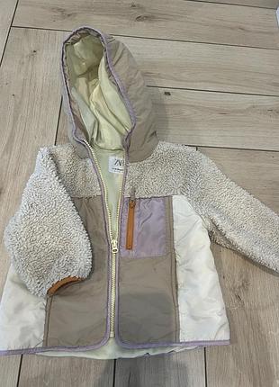 Куртка шерпа zara 2