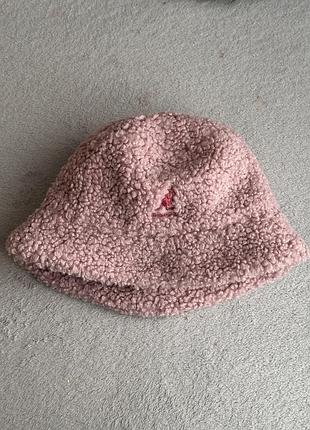 Капелюх жіночий зимовий bucket hat рожевий