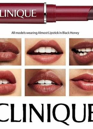 Легендарная помада для губ clinique black honey 1.2 g