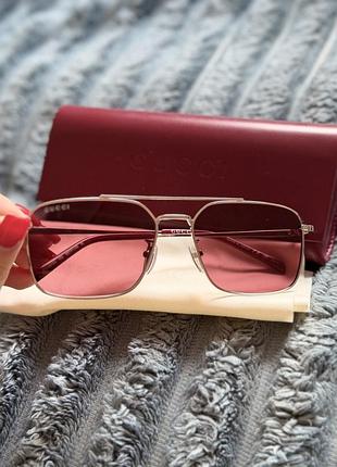 Сонцезахисні окуляри gucci з рожевими лінзами