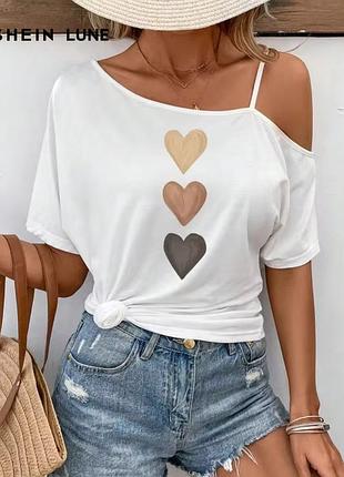Жіноча футболка оверсайз батал shein curve xxxl