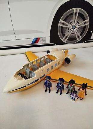 Самолёт playmobil 3185 aero line (набор для игр / на запчасти) + фигурки
