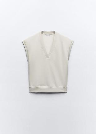 Толстовка жилетка zara -s