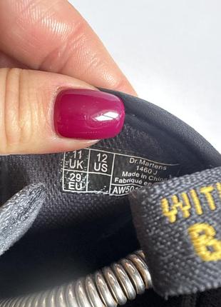 Шкіряні лаковані чобітки dr. martens 8