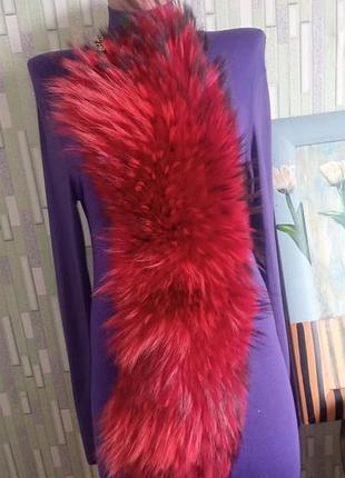 100% мех чернобурки 70 см воротник натуральный мех воротник на пальто пуховик шуба полушубок куртка
