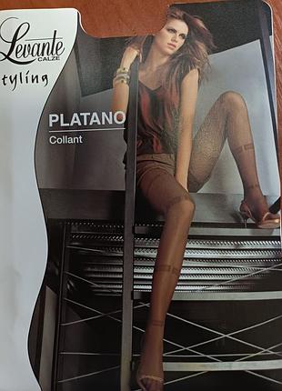 Колготки жіночі levante platano з імітацією панчіх
