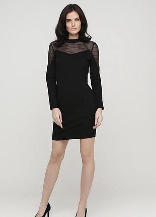 Сукня жіноча vero moda чорна міні з довгим рукавом