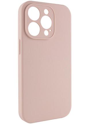 Чехол silk full camera (aa) no logo with magnetic fit для apple iphone 15 pro (6.1") розовый / pink sand