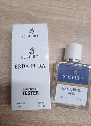 Женский тестер sospiro erba pura 60ml