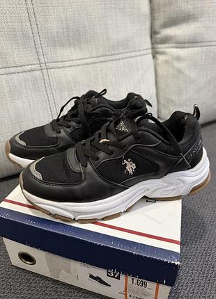 Кросівки жіночі u.s. polo assn чорні 37 розмір