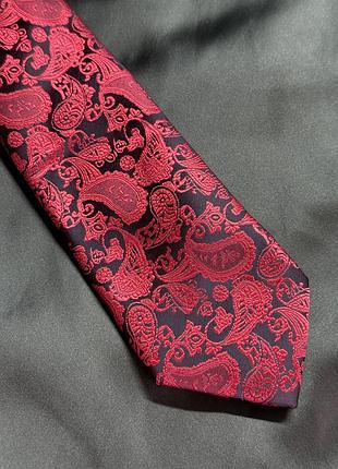 Краватка шовкова пейслі принт