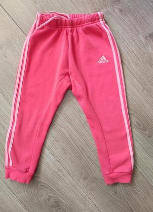 Спортивні штани для дівчаток adidas червоні бавовна поліестер