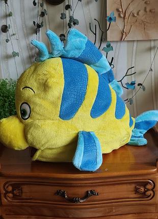 Оригинальная большая мягкая игрушка рыбка флаундер (flounder) disney store