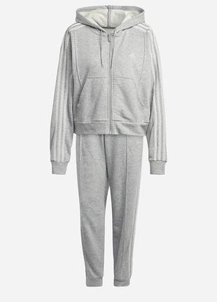 Жіночий спортивний костюм adidas сірий теплий