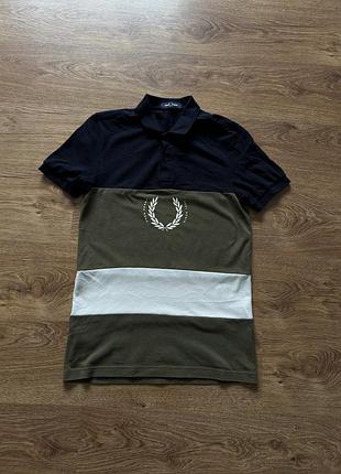 Чоловіча футболка поло fred perry, чорна, хакі, біла, розмір s