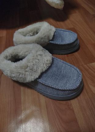 Капці жіночі dearfoams з ефектом пам'яті, сірі, розмір 36-37