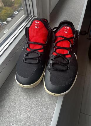 Кросівки nikecourt air max wildcard чорні, червоні