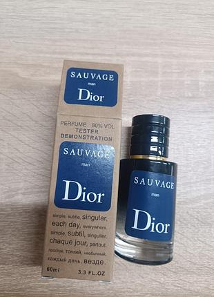 Чоловічий тестер dior sauvage 60 ml