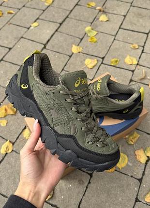 Кроссовки asics gel-pickax black/khaki