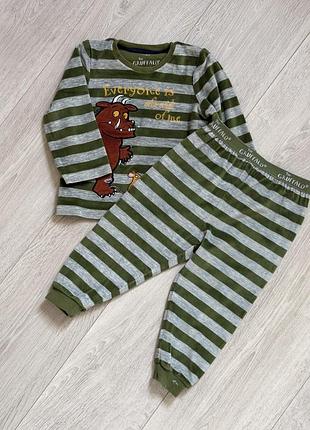Дитяча піжама marks & spencer для хлопчика 2-3 роки груффало