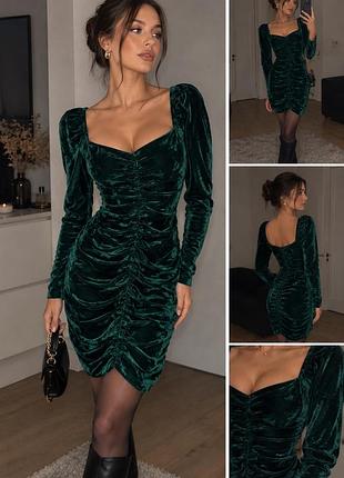 💚 оксамитова сукня смарагдового кольору 💚