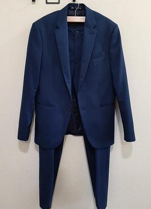 Чоловічий стильний костюм-двійка zara _ cool comfort, р. m (наш 46)