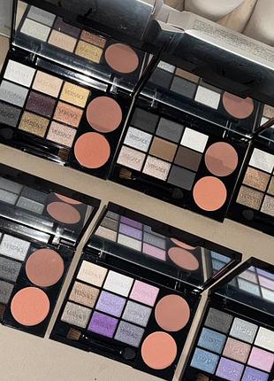 Тіні versace 9 кольорів +румʼяна версаче розкішна палетка