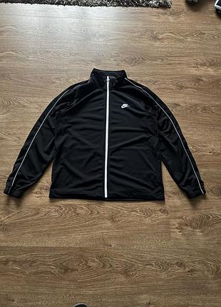 Чоловіча олімпійка nike чорна на блискавці розмір l