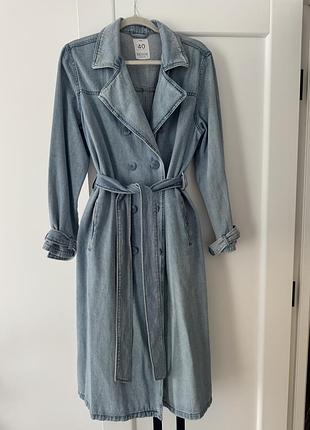 Жіночий джинсовий тренч denim