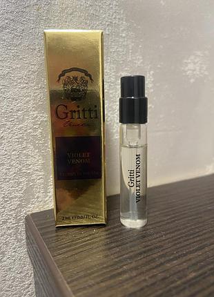 Пробник парфумів gritti violet venom extrait de parfum 2 мл унісекс