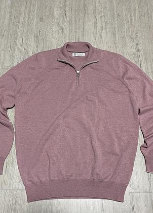 Кофта джемпер 1/4 brunello cucinelli розмір л