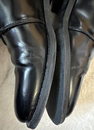 Шкіряні чорні дербі cos black derbies leather 6