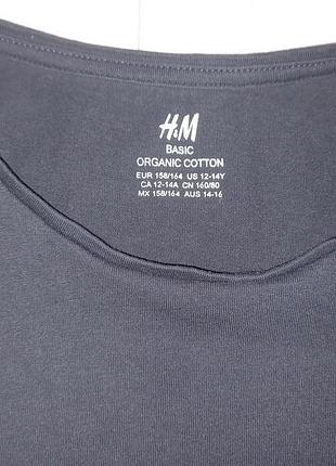 Черный базовый лонгслив  h&m 3