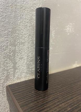 Туш для вій clarins wonder volume mascara xxl 01 extreme black 3 мл