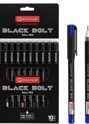 Ручка radius black bolt масляная синяя.
