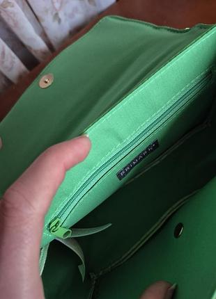 Сумка жіноча primark стьобана зелена💚 8