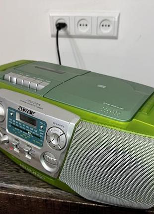 Магнитола (бумбокс) sony cfd-v177l , cd, радио, кассеты