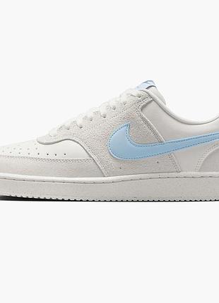 Кросівки nike court vision low next nature білі з блакитним