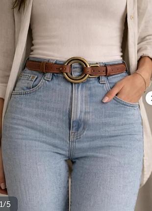 Ремень пояс кожа massimo dutti 8