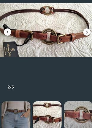 Ремень пояс кожа massimo dutti 10