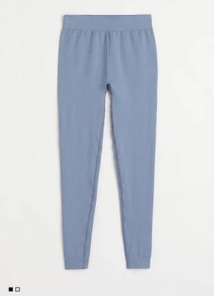 Жіночі легінси h&m seamless sports блакитні s