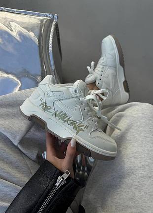 Кросівки жіночі off w hite out of office | for walking white / olive