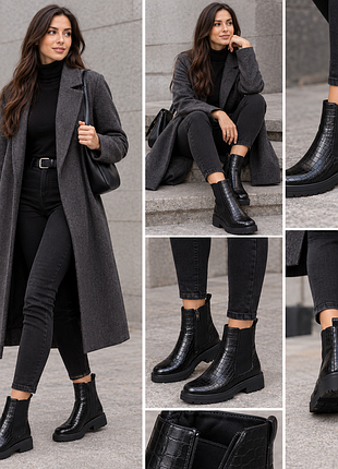 Ботинки new look, экокожа, р. 40