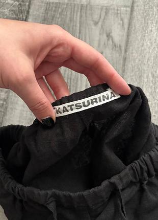 Katsurina лляні чорні шорти