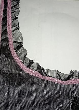 Черная майка сетка топ intimissimi m 6