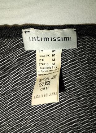 Черная майка сетка топ intimissimi m 7