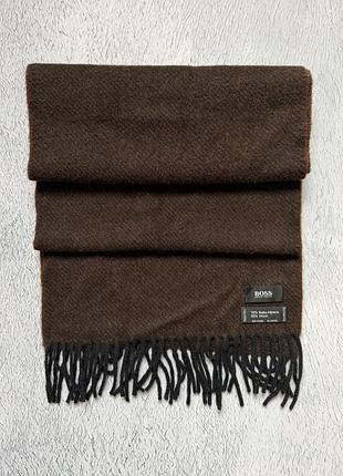 Теплий шарф hugo boss із альпакита вовни у новому стані