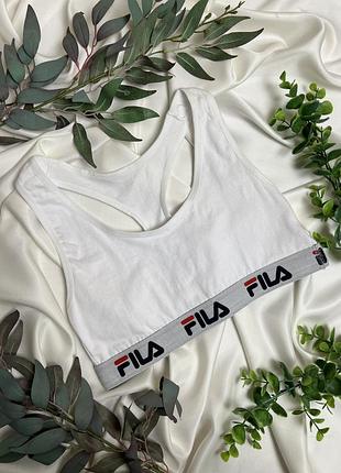 🌹бавовняний топ від бренду fila💋