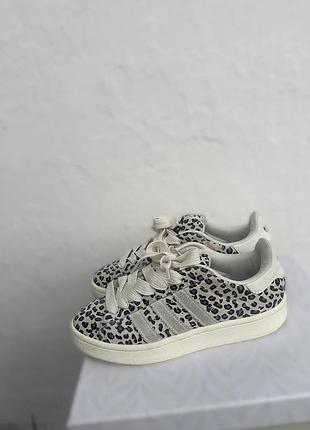Кросівки adidas campus з леопардовим принтом